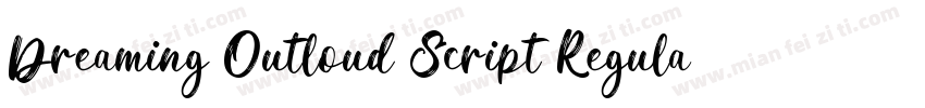 Dreaming Outloud Script Regular字体转换